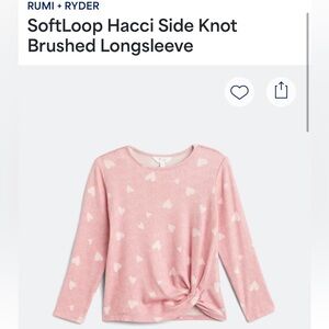 Charming Pink Heart Long Sleeve Kids